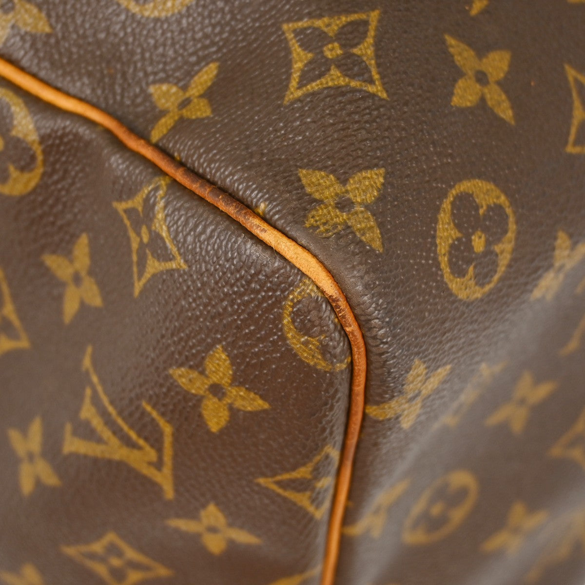 Louis Vuitton Keepall Bag Monogram Canvas Brown Canvas Travel Bag Bag (Pre-Owned)