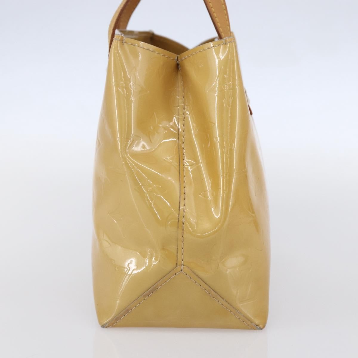 Louis Vuitton Reade Handbag Monogram Vernis Beige Patent_Leather Handbag (Pre-Owned)