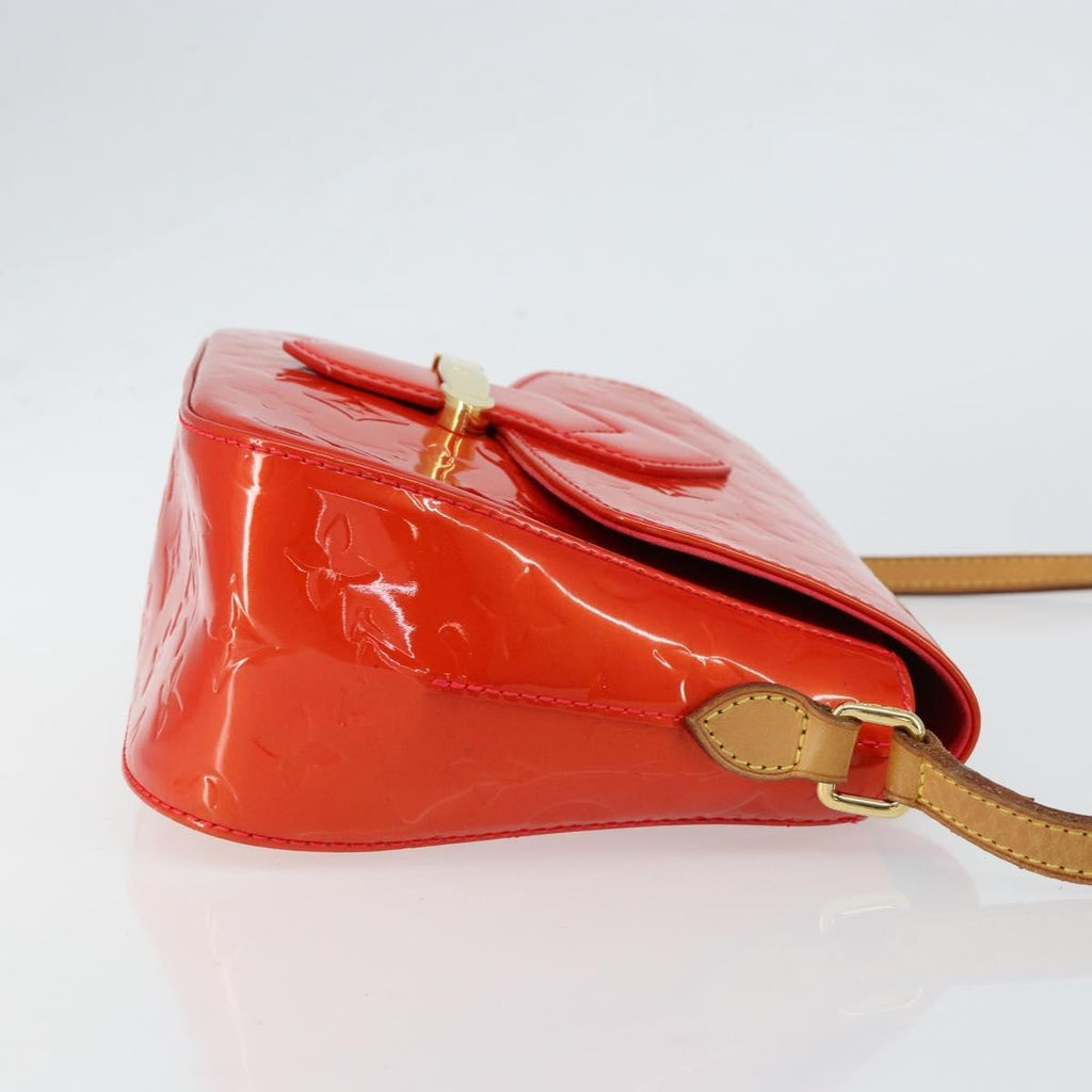 Louis Vuitton Bellflower Handbag Monogram Vernis Red Patent_Leather Shoulder Bag Bag (Pre-Owned)