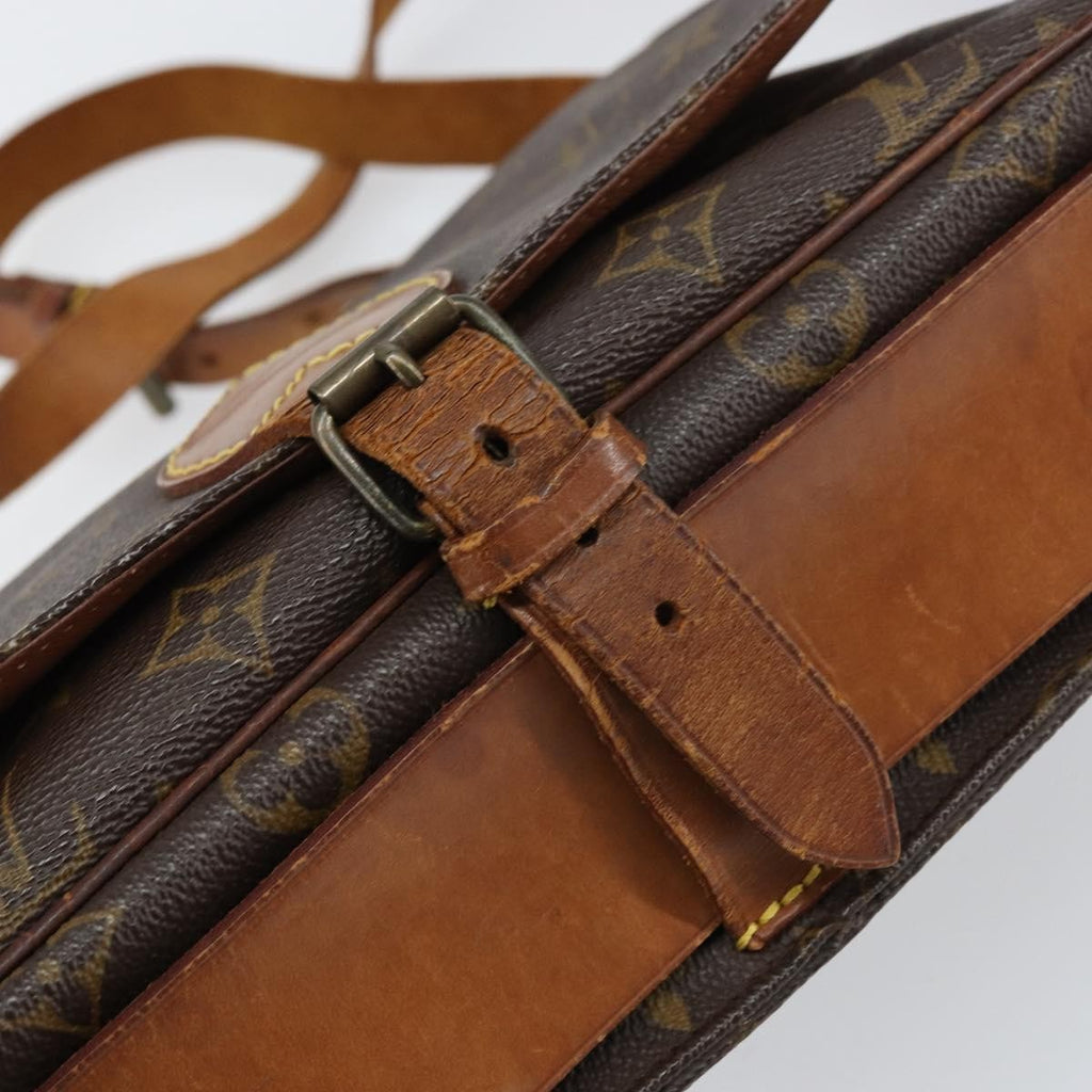 Louis Vuitton Cartouchiere Handbag Monogram Canvas Brown Canvas Shoulder Bag Bag (Pre-Owned)