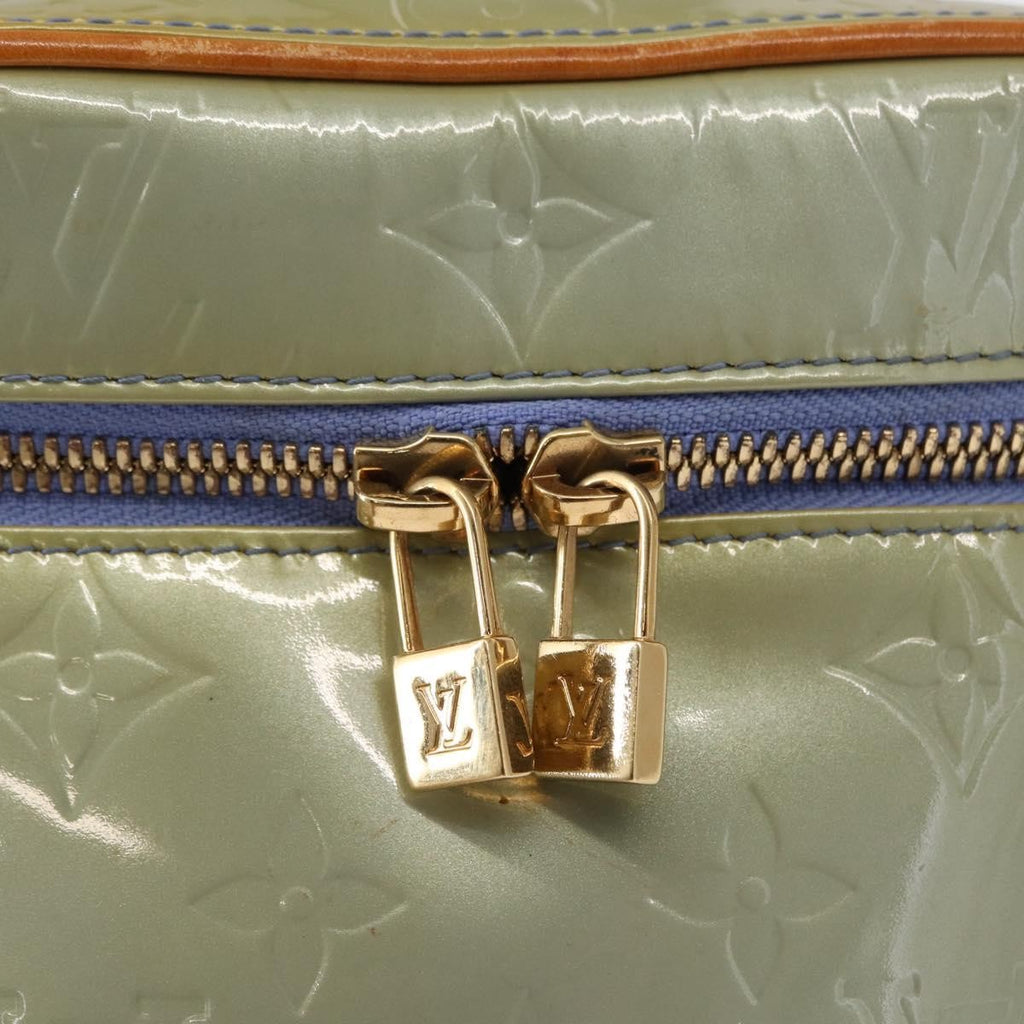 Louis Vuitton Sullivan Handbag Monogram Vernis Gray Patent_Leather Shoulder Bag Bag (Pre-Owned)