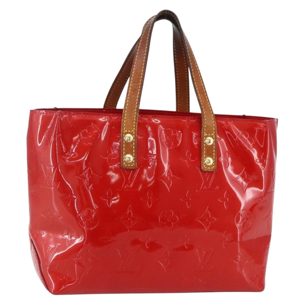 Louis Vuitton Reade Handbag Monogram Vernis Red Patent_Leather Handbag (Pre-Owned)