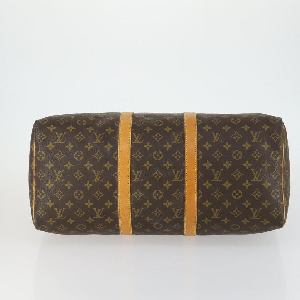 Louis Vuitton Keepall Bag Monogram Canvas Brown Canvas Travel Bag Bag (Pre-Owned)