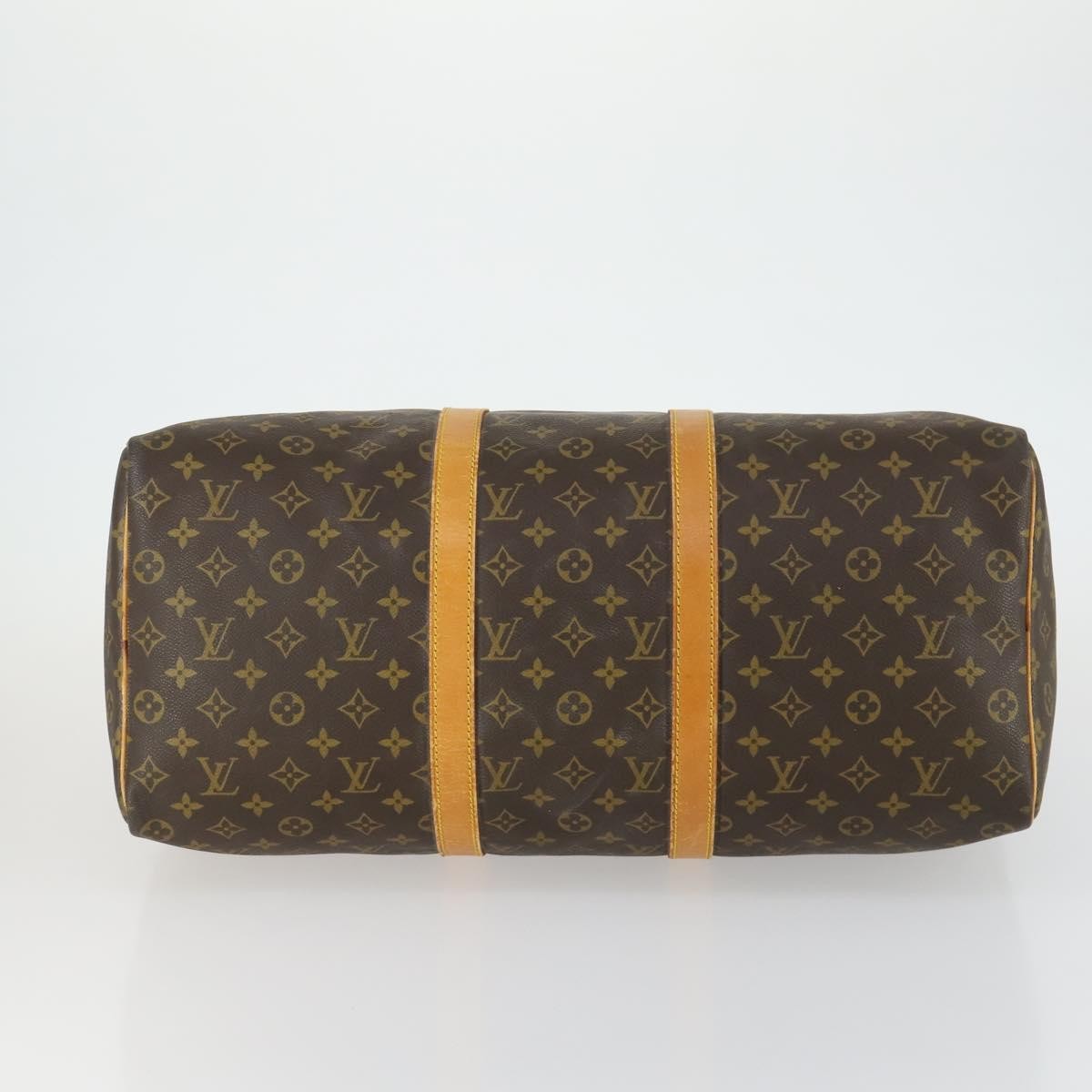 Louis Vuitton Keepall Bag Monogram Canvas Brown Canvas Travel Bag Bag (Pre-Owned)