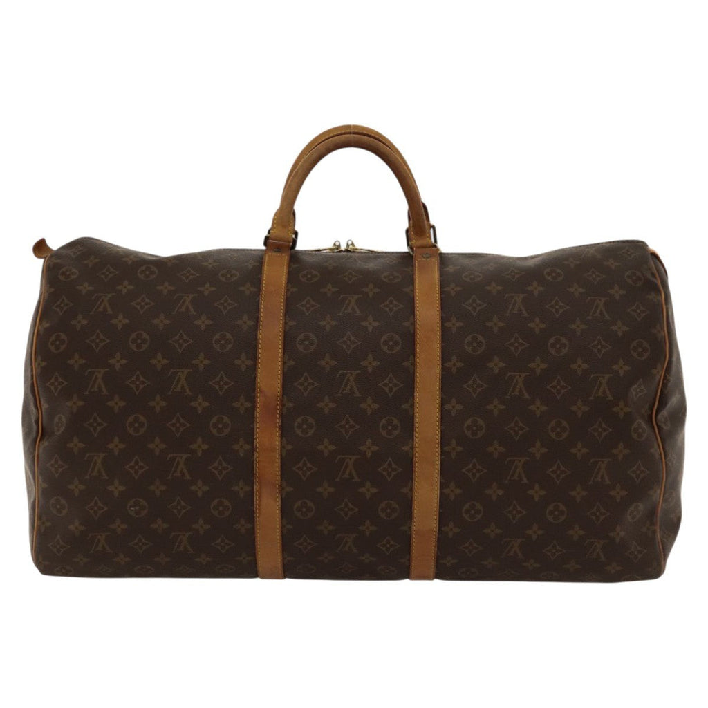 Louis Vuitton Keepall Bag Monogram Canvas Brown Canvas Travel Bag Bag (Pre-Owned)