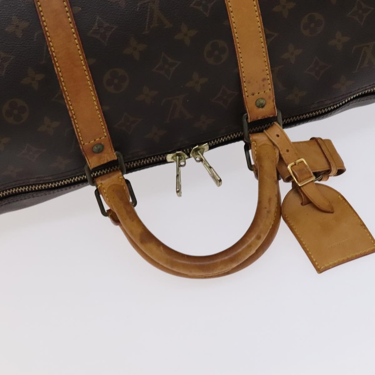 Louis Vuitton Keepall Bag Monogram Canvas Brown Canvas Travel Bag Bag (Pre-Owned)