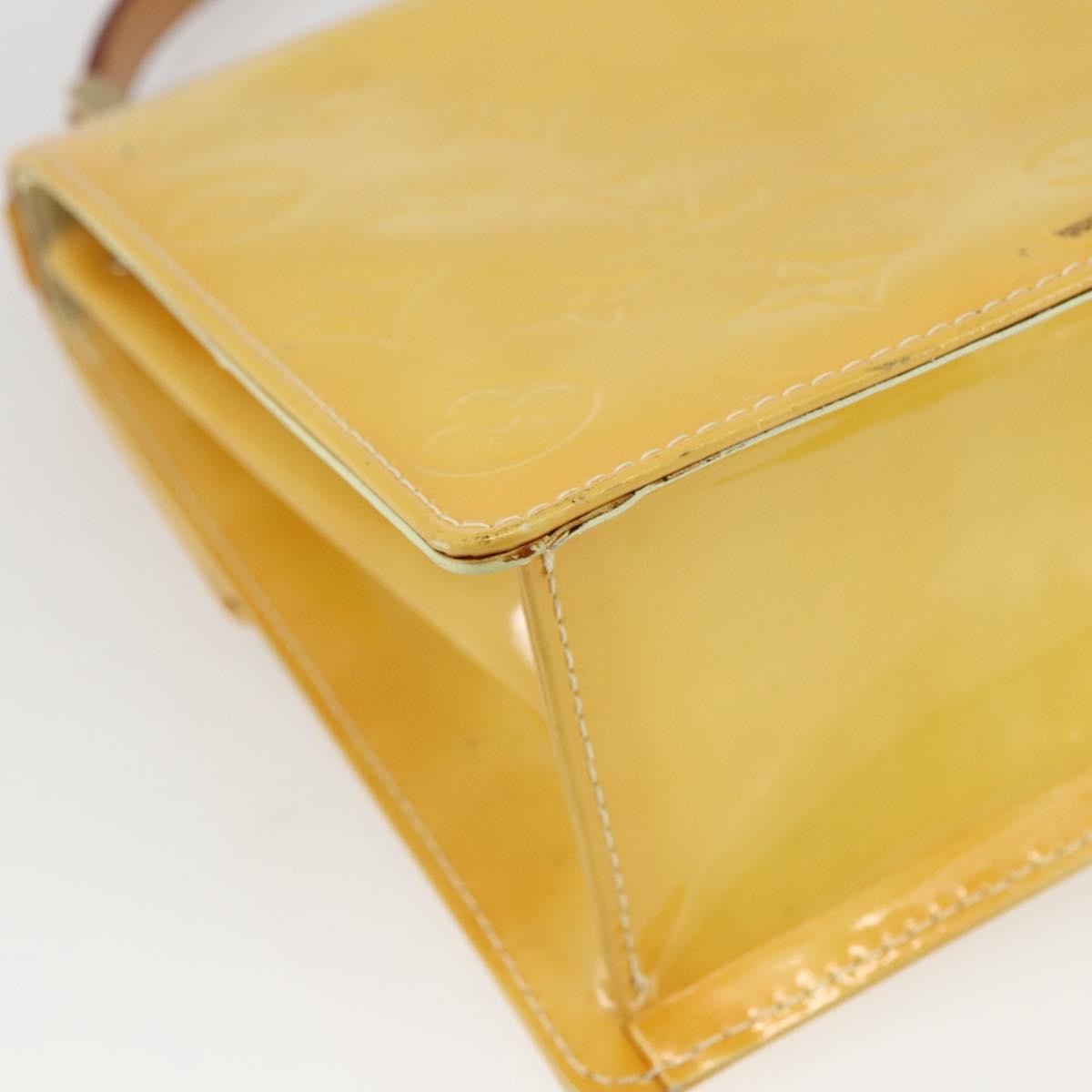 Louis Vuitton Spring Street Nm Handbag Patent Leather Yellow Patent_Leather Handbag (Pre-Owned)