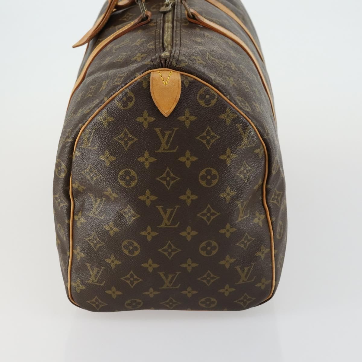 Louis Vuitton Keepall Bag Monogram Canvas Brown Canvas Travel Bag Bag (Pre-Owned)