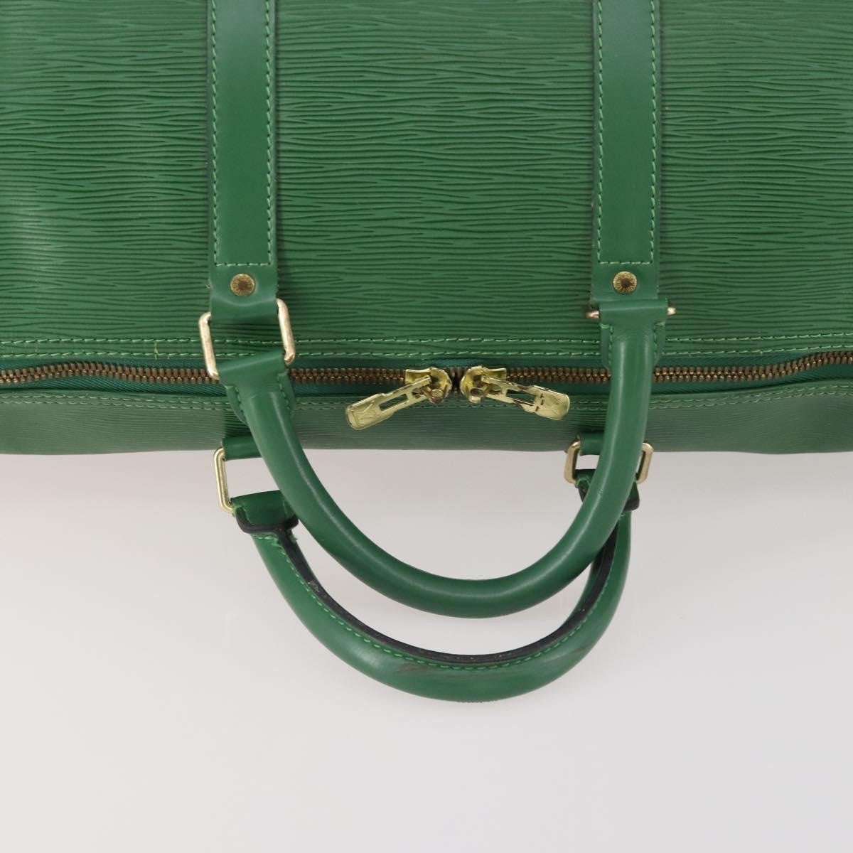 Louis Vuitton Keepall Bag Epi Leather Green Leather Travel Bag Bag (Pre-Owned)