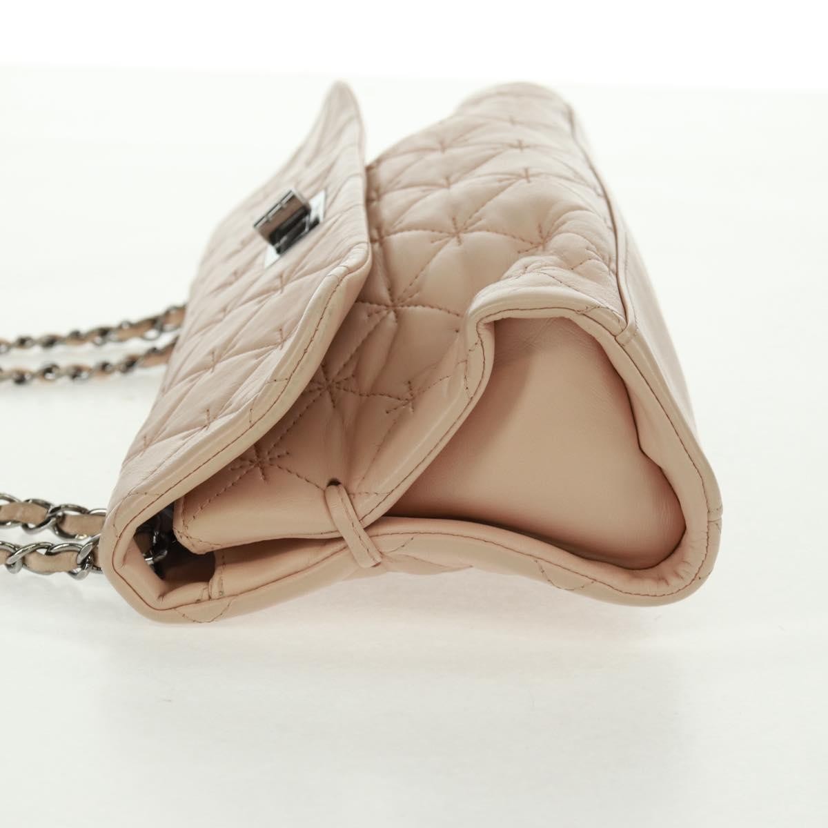 Chanel 2.55 Shoulder Bag Leather Pink Leather Shoulder Bag Bag (Pre-Owned)