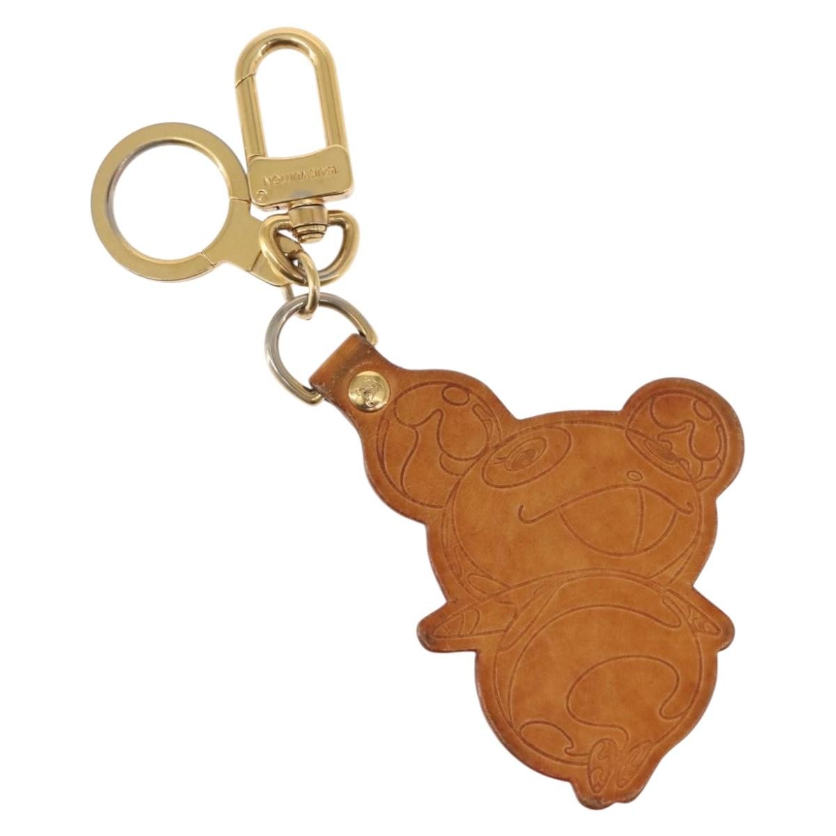 Louis Vuitton Murakami Panda Bag Charm And Keychain Vachetta Leather Beige Leather Charms And Keychains Accessory (Pre-Owned)