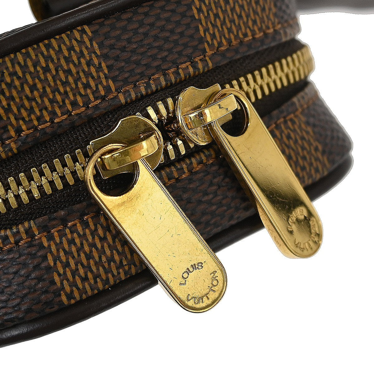 Louis Vuitton Etui Okapi Camera Case Damier Brown Canvas Clutche & Pouche Bag (Pre-Owned)