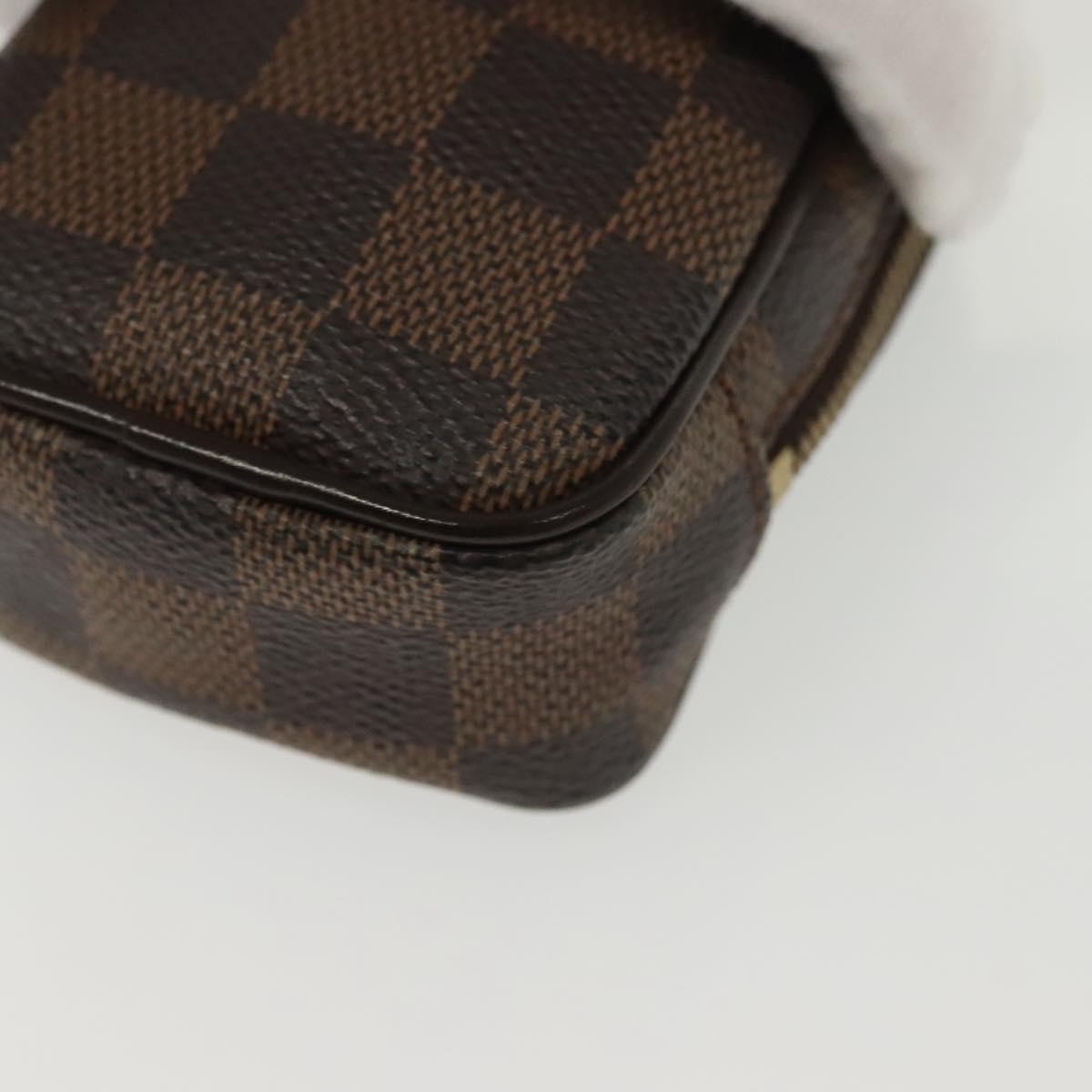 Louis Vuitton Etui Okapi Camera Case Damier Brown Canvas Clutche & Pouche Bag (Pre-Owned)