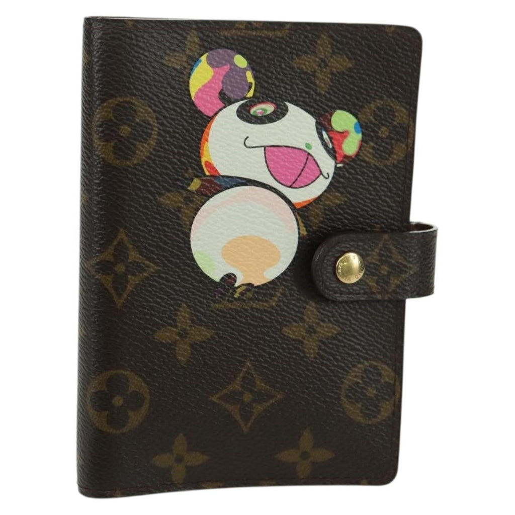 Louis Vuitton Agenda Cover Monogram Panda Brown Canvas Wallets Accessory (Pre-Owned)