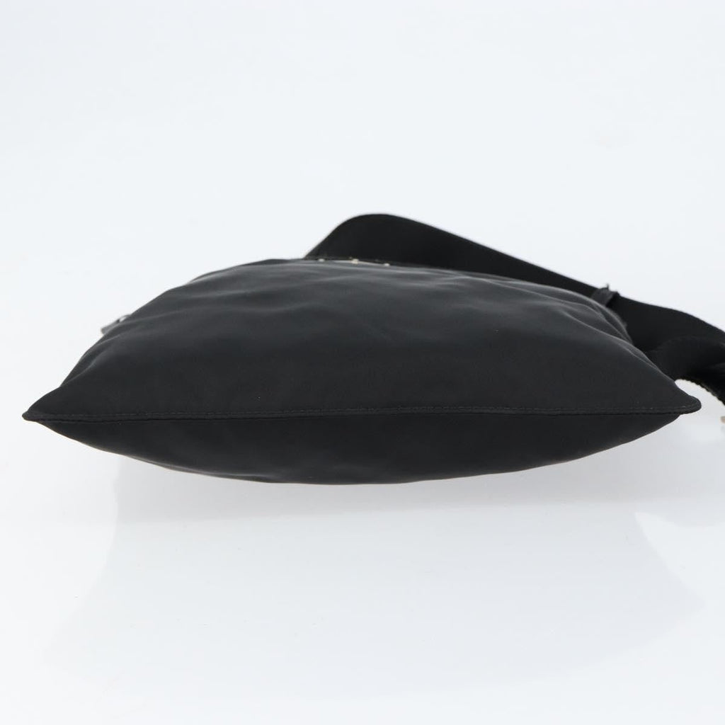 Prada Front Pocket Messenger Bag Tessuto Black Nylon Shoulder Bag Bag (Pre-Owned)