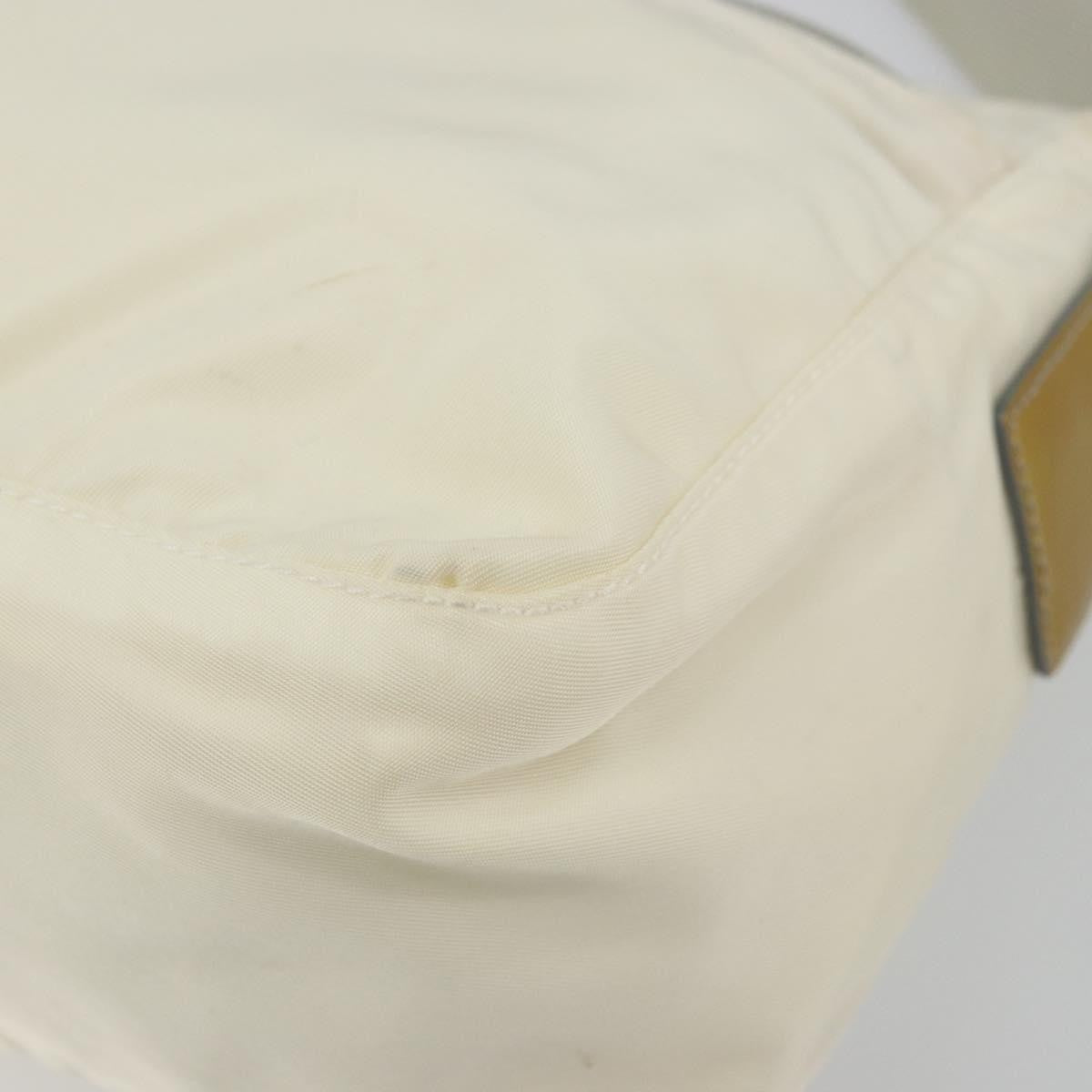 Prada Zip Waist Bag Tessuto White Nylon Shoulder Bag Bag (Pre-Owned)