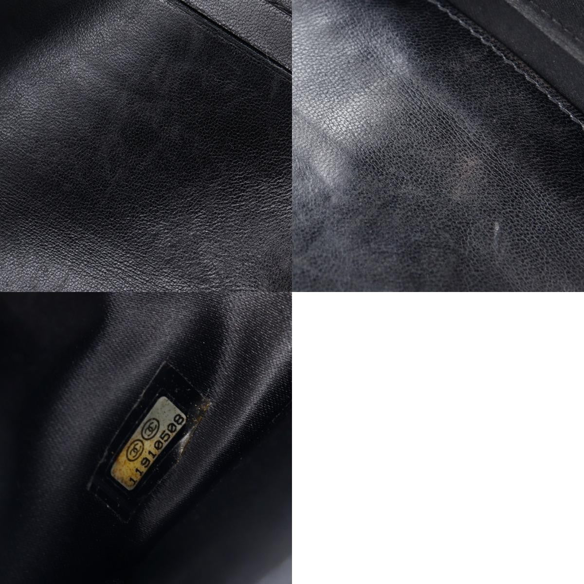 Chanel Bi-Fold Wallet Quilted Patent Black Patent_Leather Wallets Accessory (Pre-Owned)