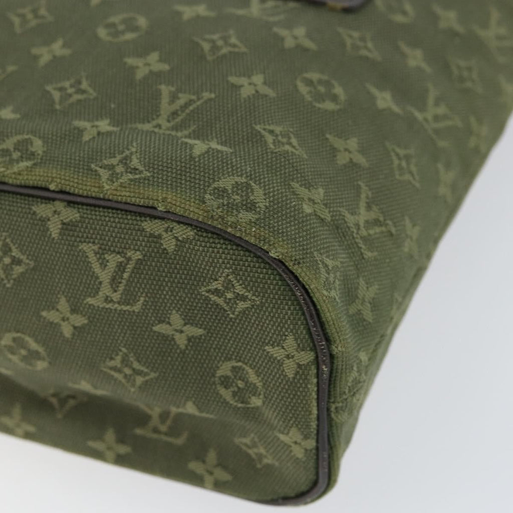 Louis Vuitton Lucille Handbag Mini Lin Khaki Canvas Handbag (Pre-Owned)