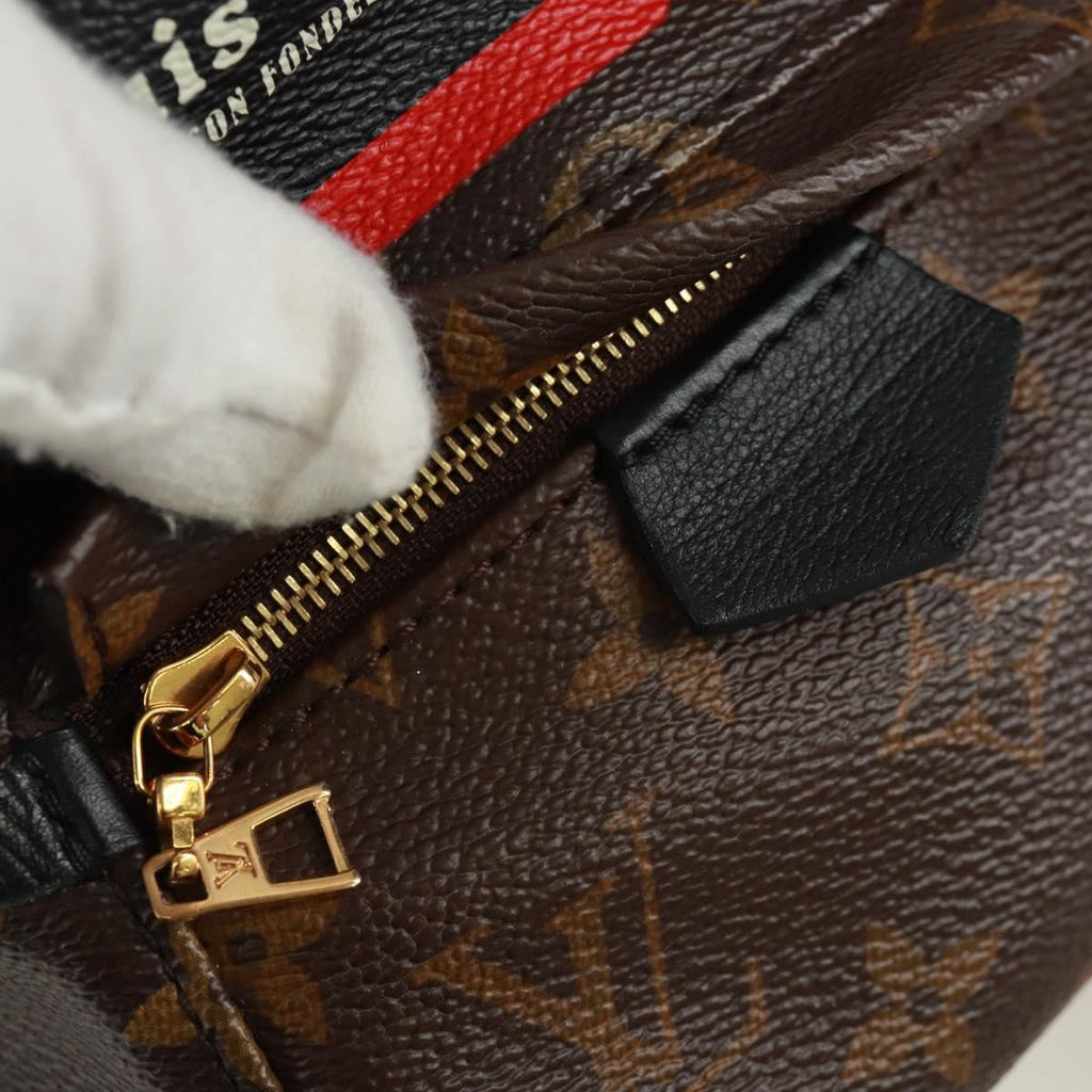 Louis Vuitton Palm Springs Backpack Limited Edition World Tour Monogram Canvas Brown Canvas Backpack Bag (Pre-Owned)