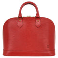 Louis Vuitton Alma Handbag Epi Leather Red Leather Handbag (Pre-Owned)
