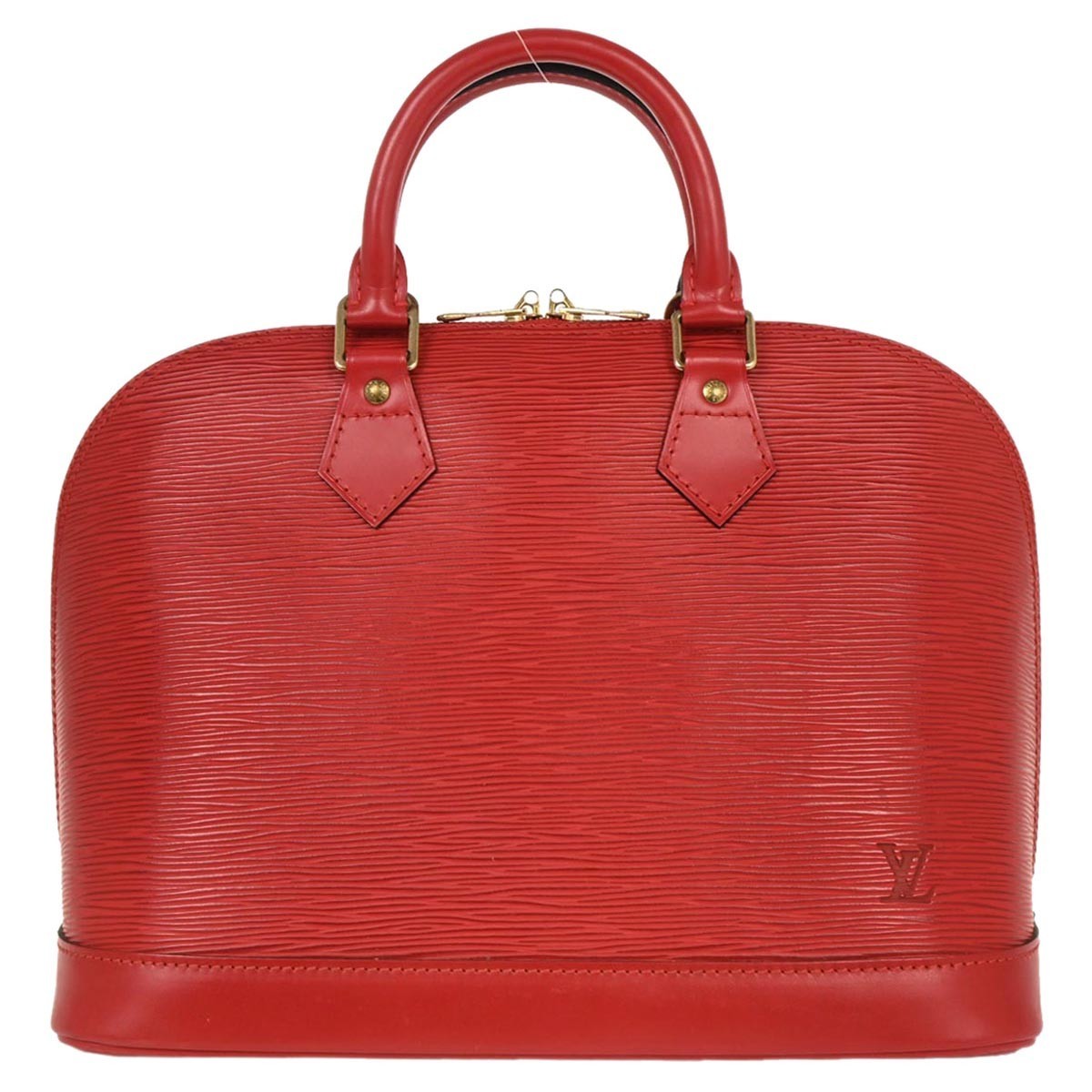 Louis Vuitton Alma Handbag Epi Leather Red Leather Handbag (Pre-Owned)