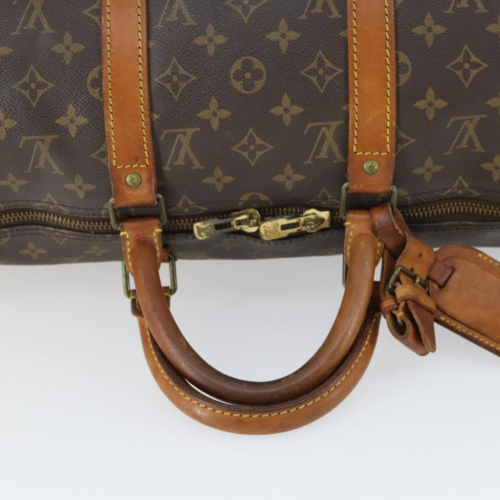 Louis Vuitton Keepall Bag Monogram Canvas Brown Canvas Travel Bag Bag (Pre-Owned)