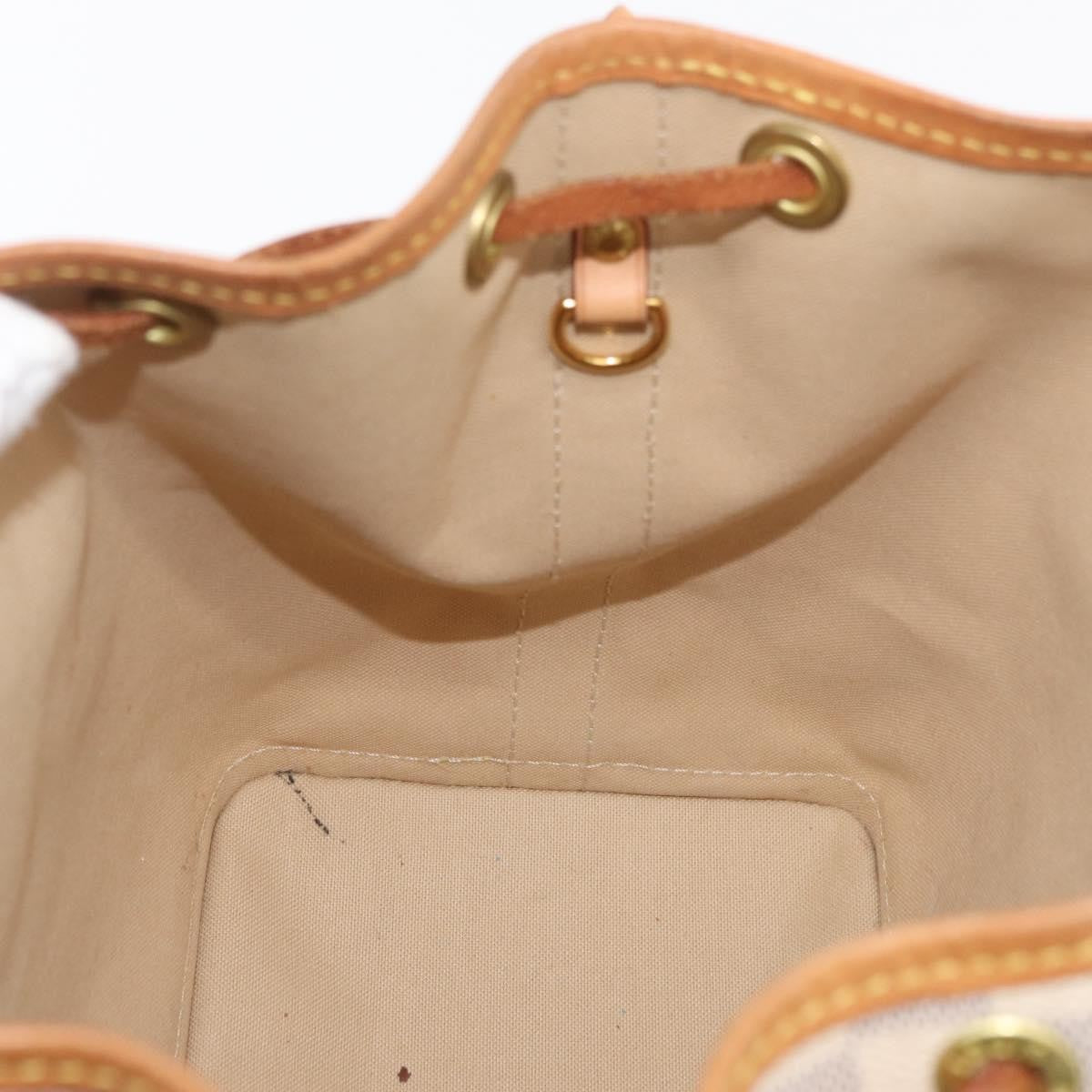 Louis Vuitton Noe Handbag Damier White Canvas Handbag (Pre-Owned)