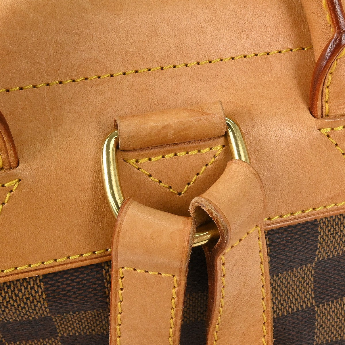 Louis Vuitton Arlequin Backpack Damier Brown Canvas Backpack Bag (Pre-Owned)