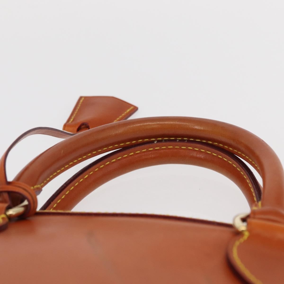 Louis Vuitton Lockit Handbag Nomade Leather Brown Leather Handbag (Pre-Owned)