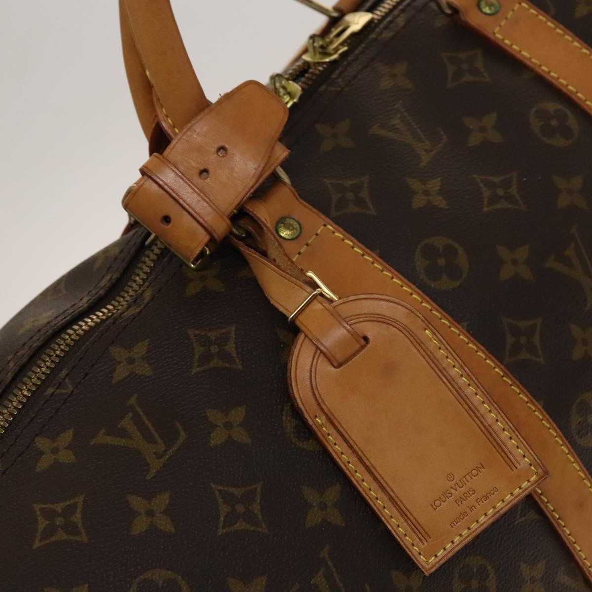 Louis Vuitton Keepall Bag Monogram Canvas Brown Canvas Travel Bag Bag (Pre-Owned)