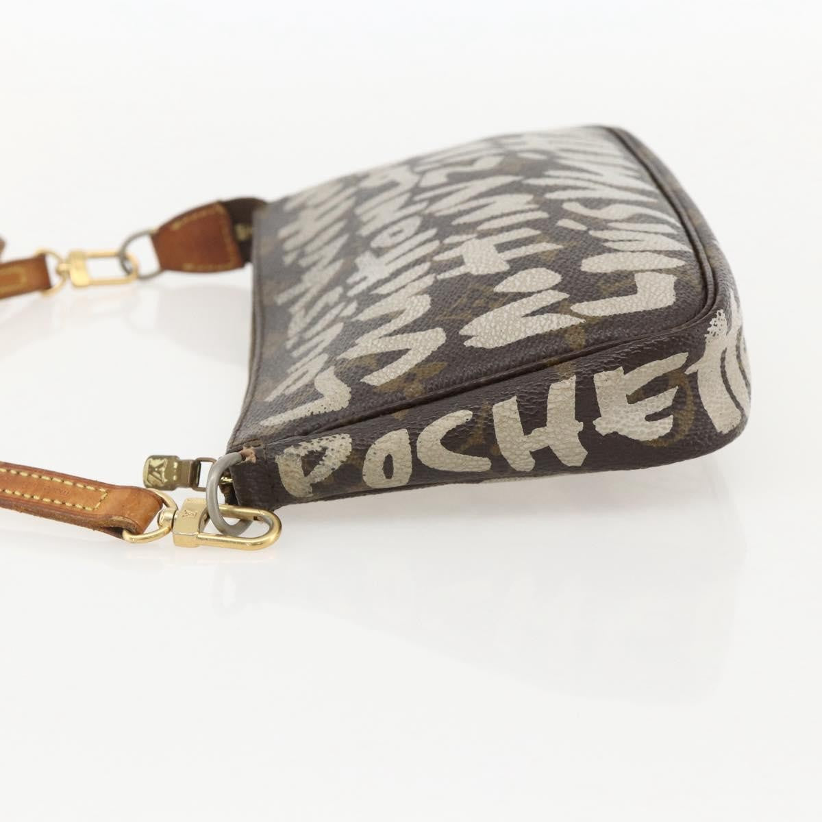 Louis Vuitton Pochette Accessoires Limited Edition Monogram Graffiti Brown Canvas Clutche & Pouche Bag (Pre-Owned)