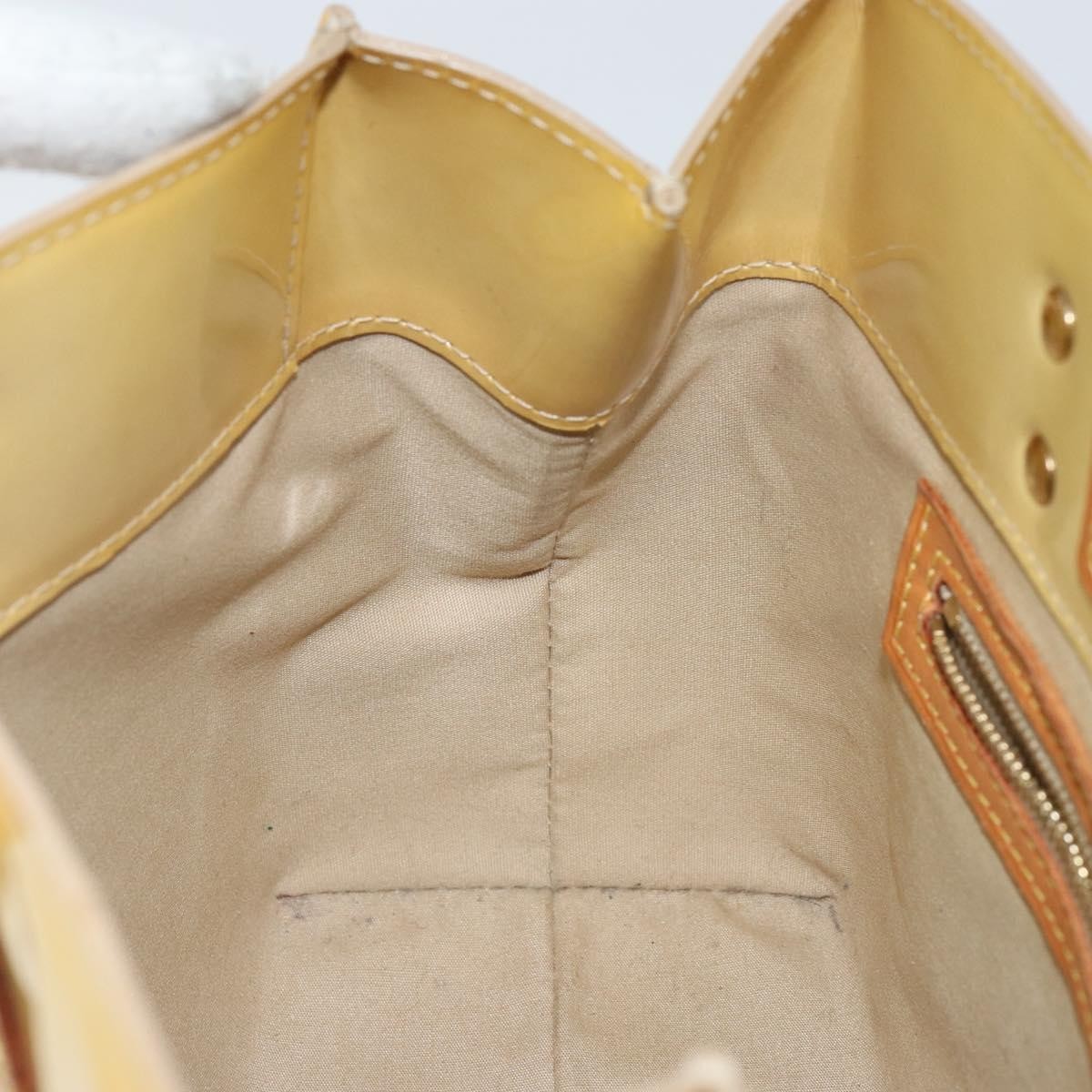 Louis Vuitton Reade Handbag Monogram Vernis Beige Patent_Leather Bag (Pre-Owned)