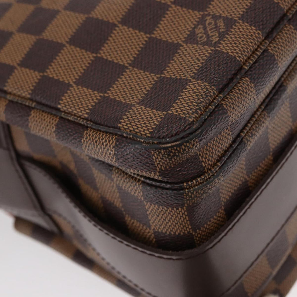 Louis Vuitton Naviglio Handbag Damier Brown Canvas Shoulder Bag Bag (Pre-Owned)
