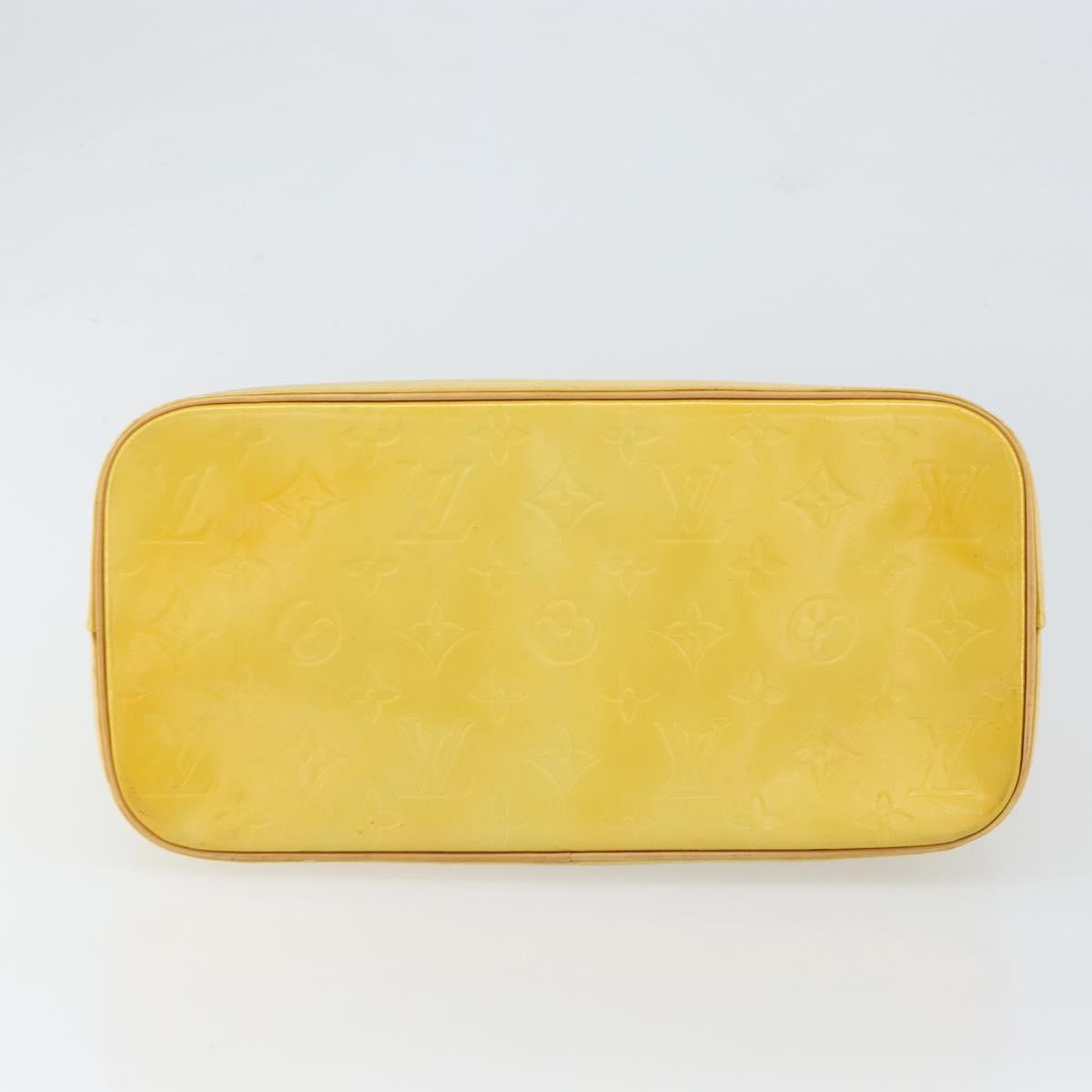 Louis Vuitton Houston Handbag Monogram Vernis Yellow Patent_Leather Tote Bag Bag (Pre-Owned)