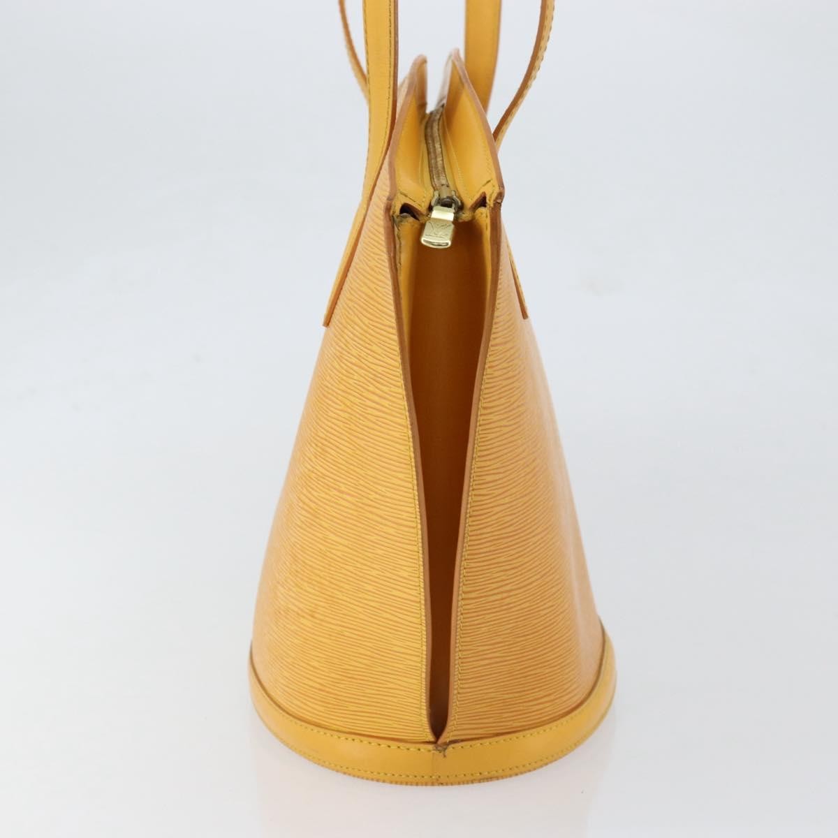 Louis Vuitton Saint Jacques Handbag Epi Leather Yellow Leather Handbag (Pre-Owned)