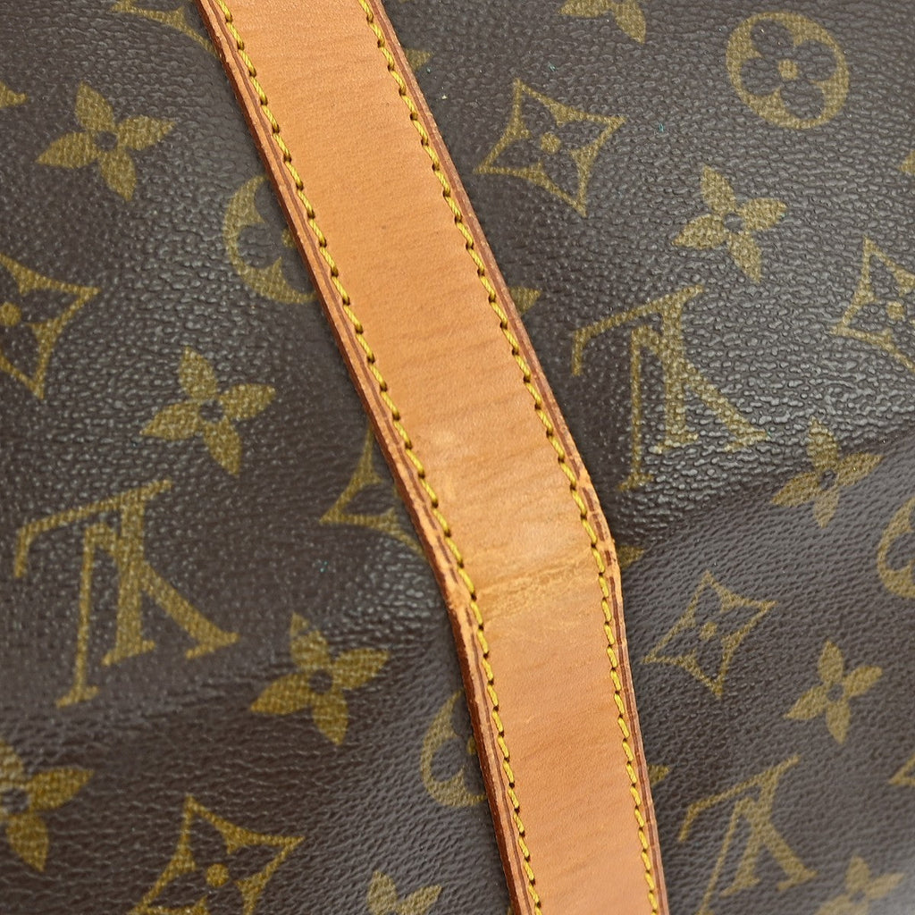 Louis Vuitton Keepall Bag Monogram Canvas Brown Canvas Travel Bag Bag (Pre-Owned)