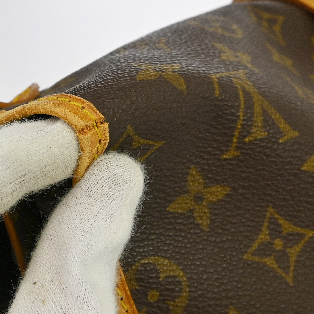 Louis Vuitton Saumur Handbag Monogram Canvas Brown Canvas Shoulder Bag Bag (Pre-Owned)