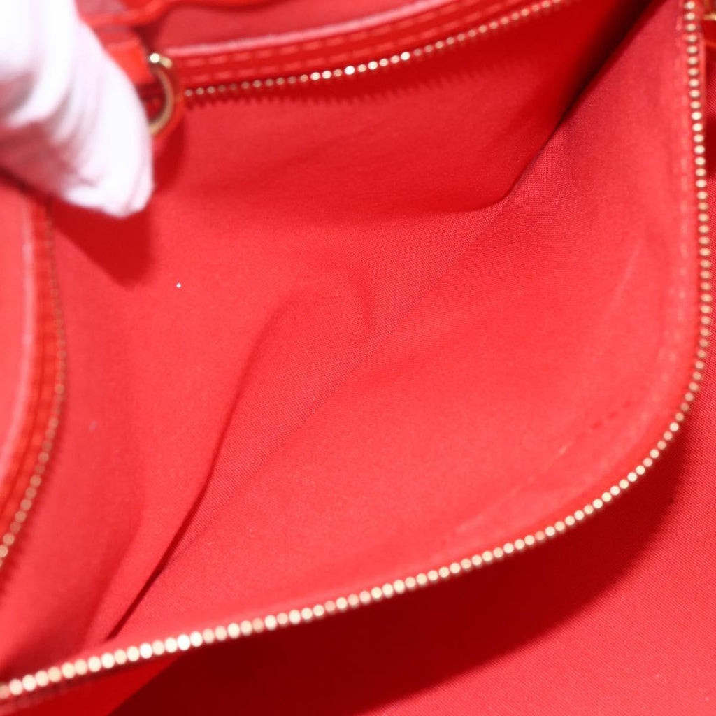 Louis Vuitton Wilshire Handbag Monogram Vernis Orange Patent_Leather Tote Bag Bag (Pre-Owned)