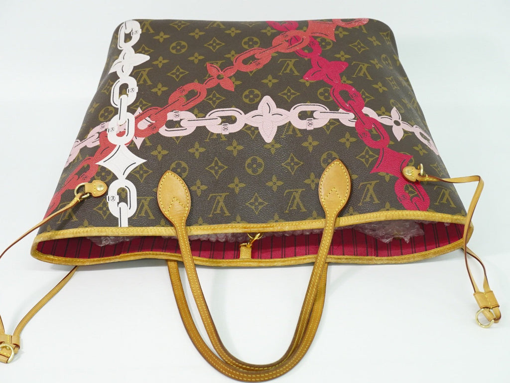 Louis Vuitton Neverfull Nm Tote Limited Edition Bay Monogram Canvas Brown Canvas Tote Bag Bag (Pre-Owned)