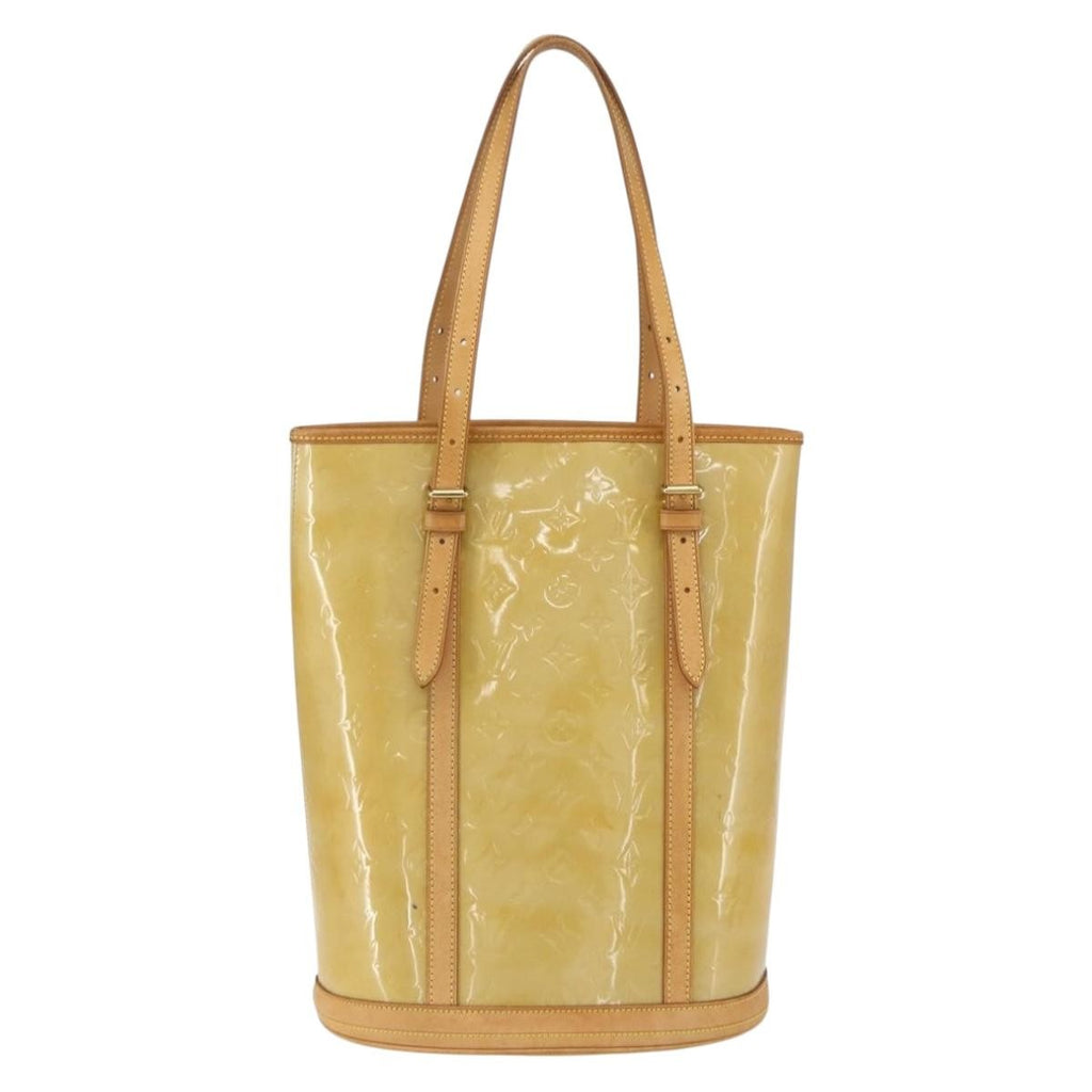 Louis Vuitton Bucket Bag Monogram Vernis Beige Patent_Leather Shoulder Bag Bag (Pre-Owned)