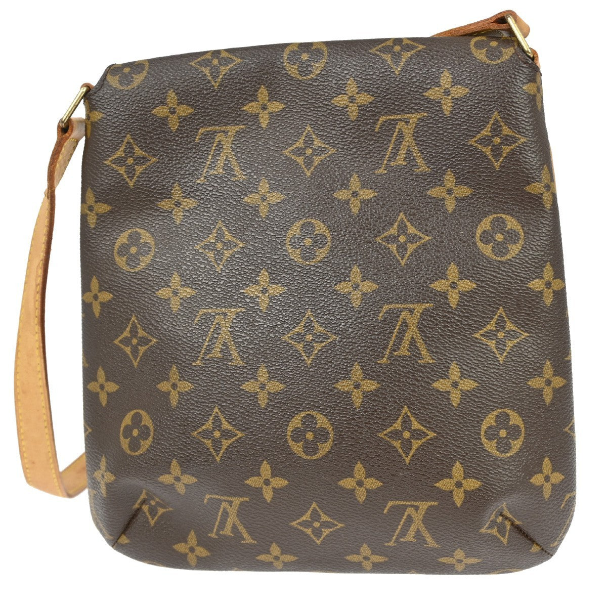 Louis Vuitton Musette Salsa Handbag Monogram Canvas Brown Canvas,Leather Shoulder Bag Bag (Pre-Owned)