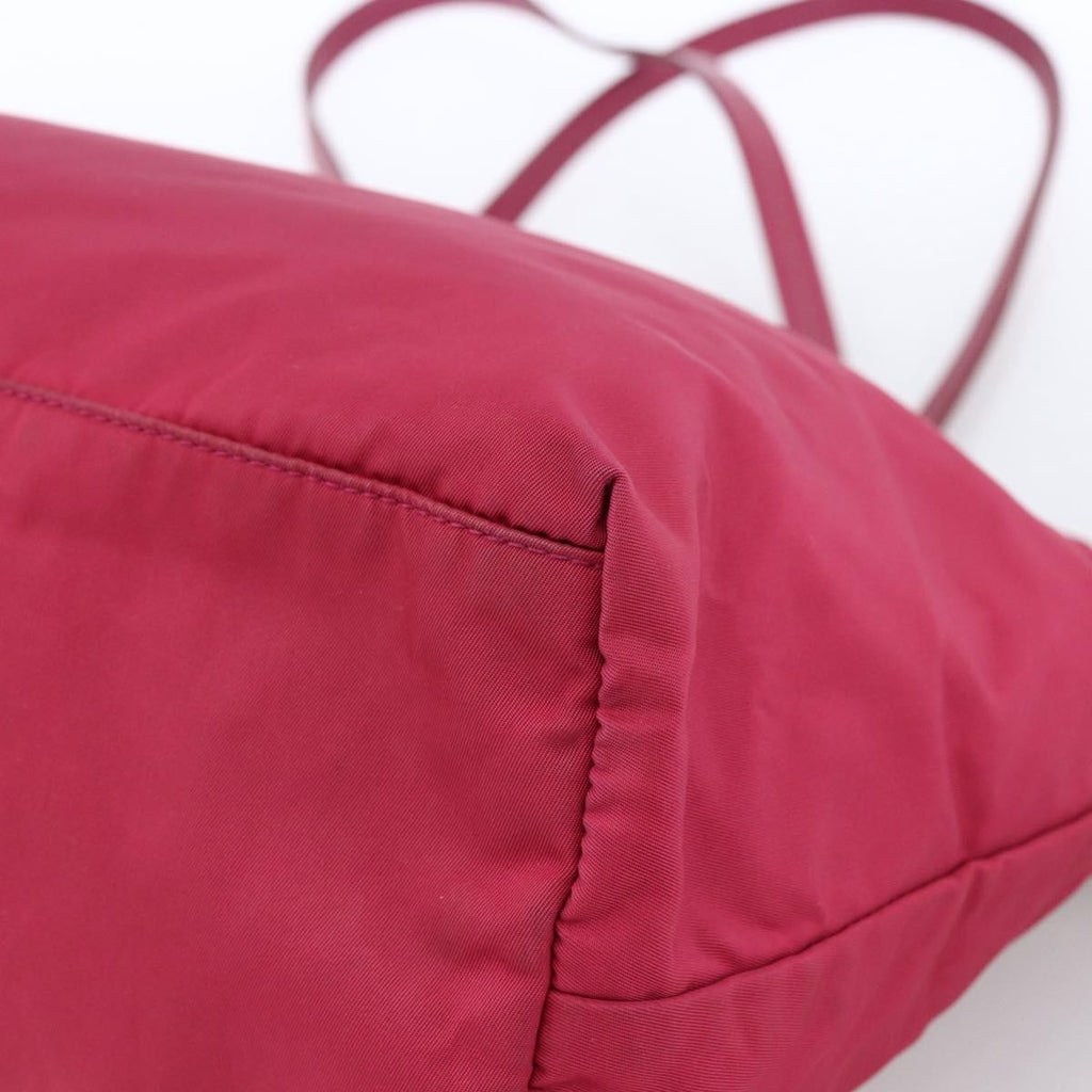 Prada Vintage Tote Tessuto Pink Nylon Tote Bag Bag (Pre-Owned)