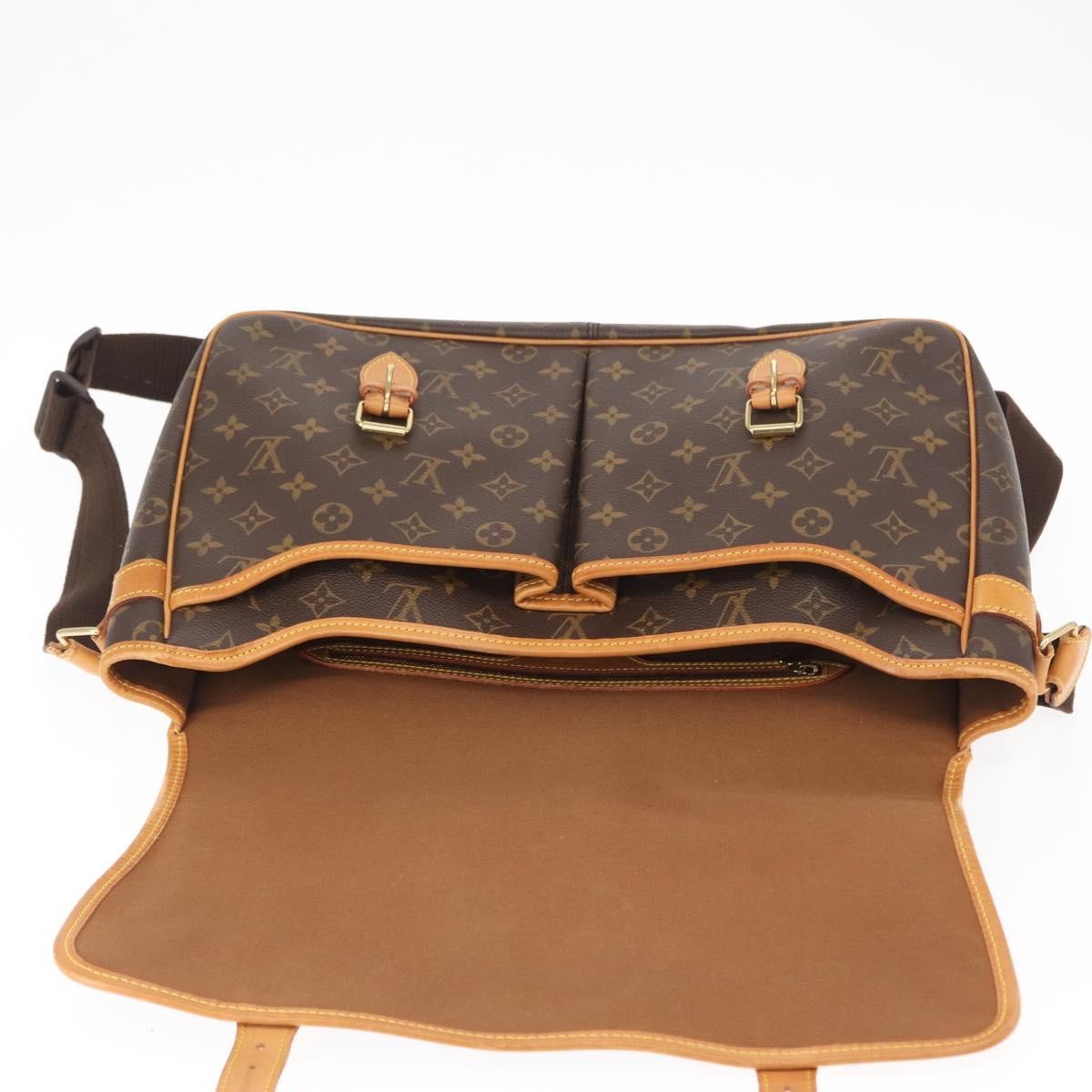 Louis Vuitton Sac Gibeciere Messenger Bag Monogram Canvas Brown Canvas Shoulder Bag Bag (Pre-Owned)