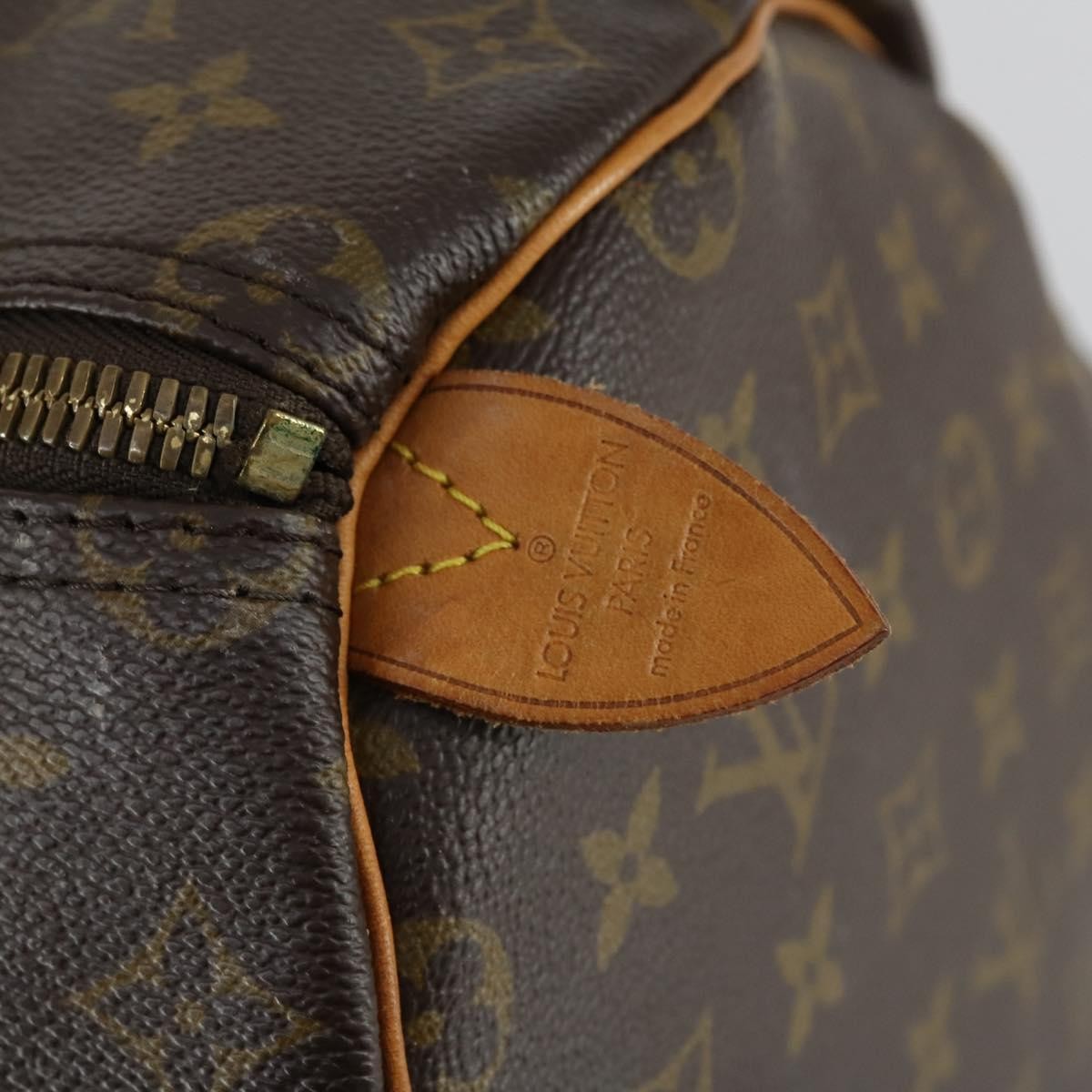 Louis Vuitton Keepall Bag Monogram Canvas Brown Canvas Travel Bag Bag (Pre-Owned)