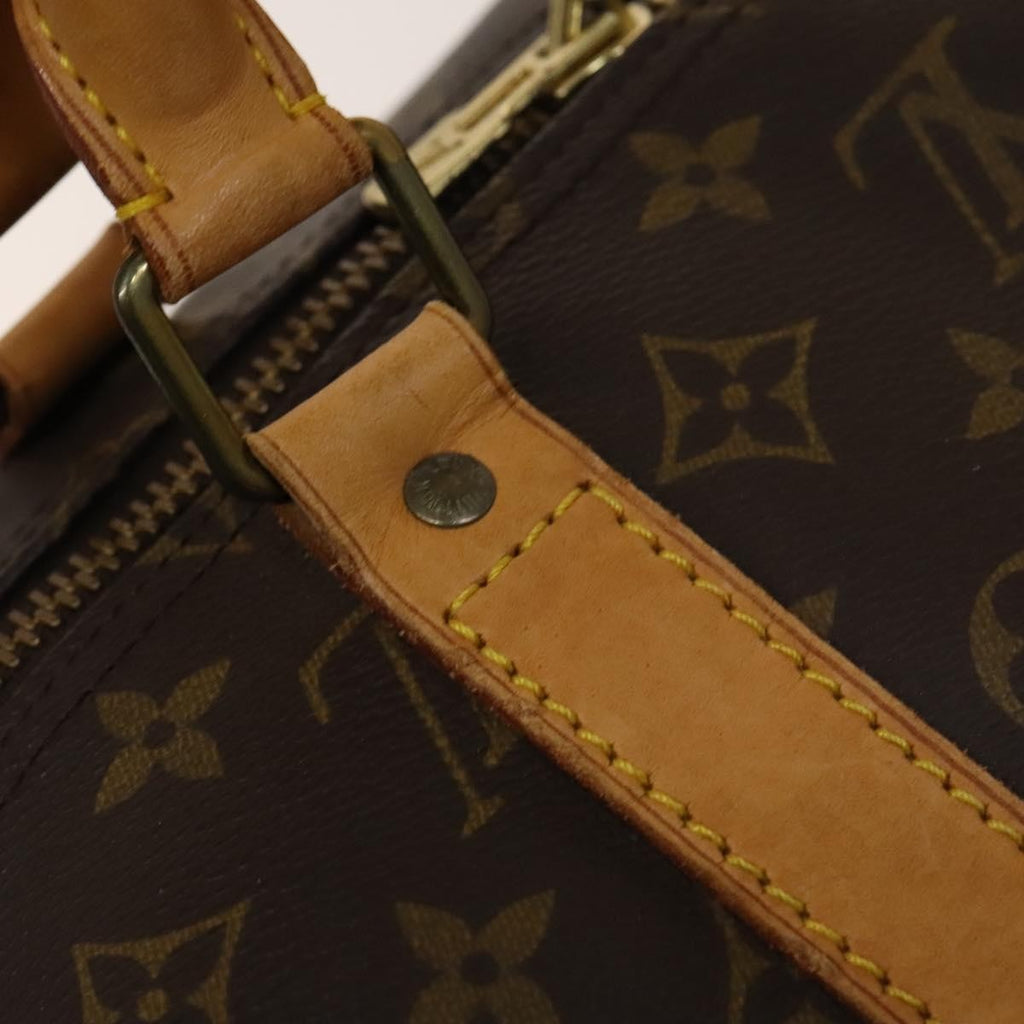 Louis Vuitton Keepall Bag Monogram Canvas Brown Canvas Travel Bag Bag (Pre-Owned)