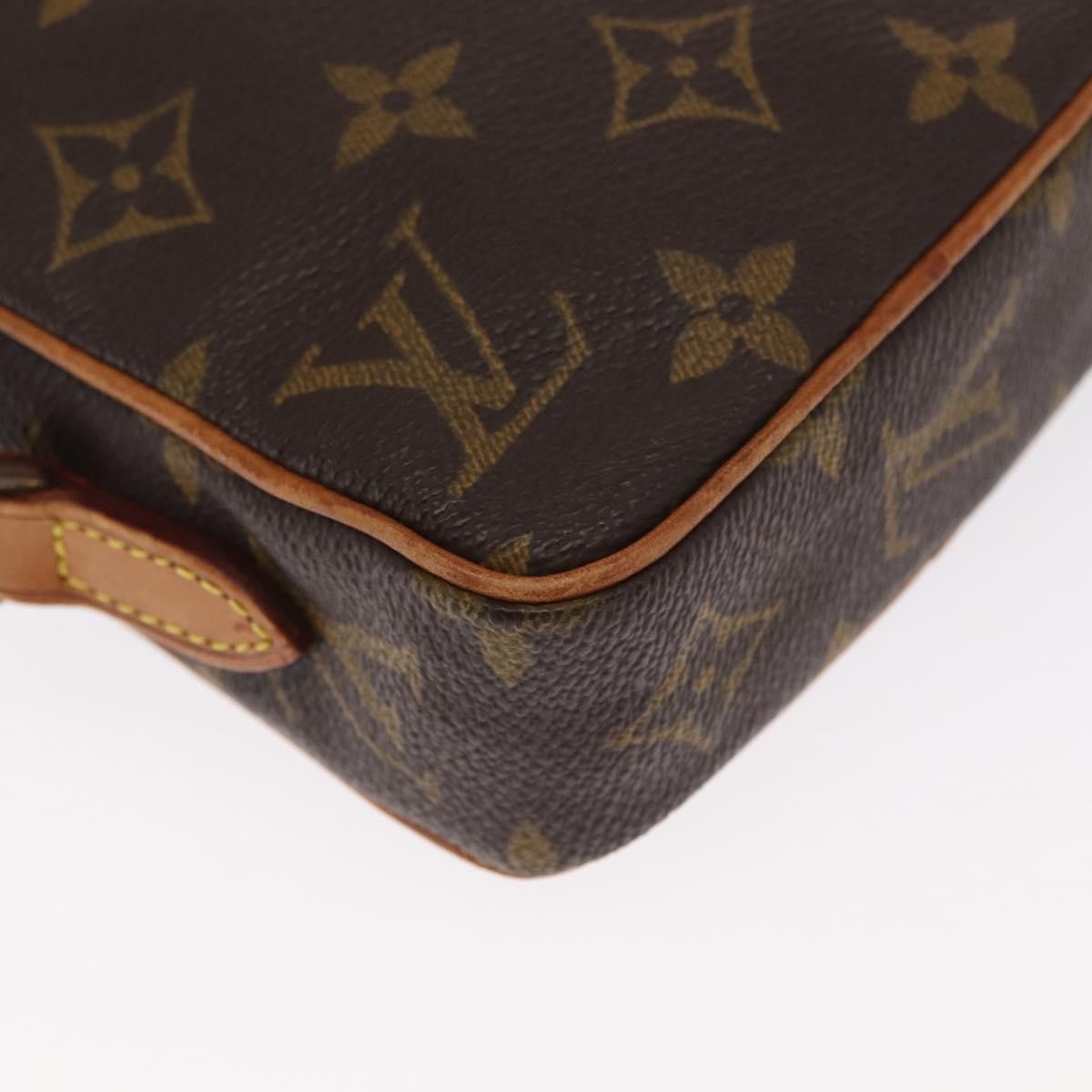 Louis Vuitton Danube Handbag Monogram Canvas Brown Canvas Shoulder Bag Bag (Pre-Owned)