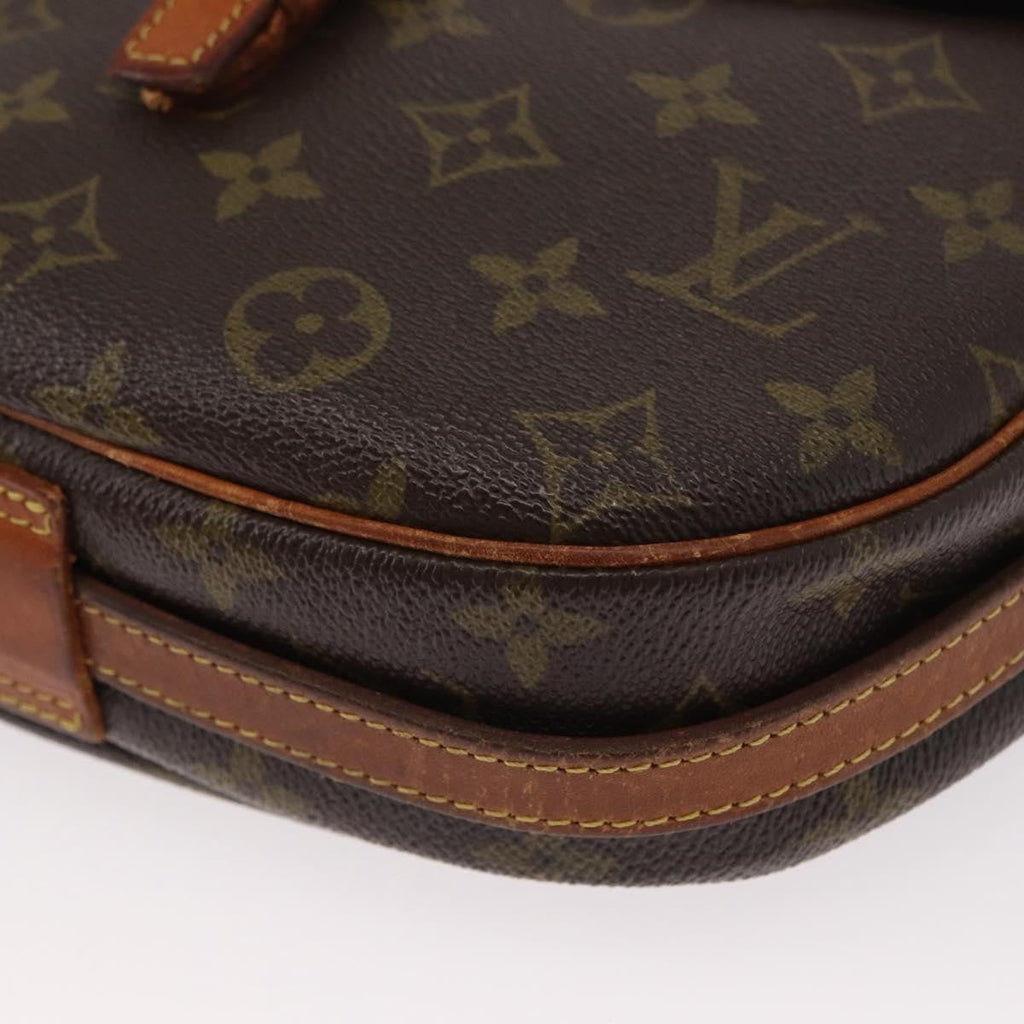 Louis Vuitton Jeune Fille Handbag Monogram Canvas Brown Canvas Shoulder Bag Bag (Pre-Owned)