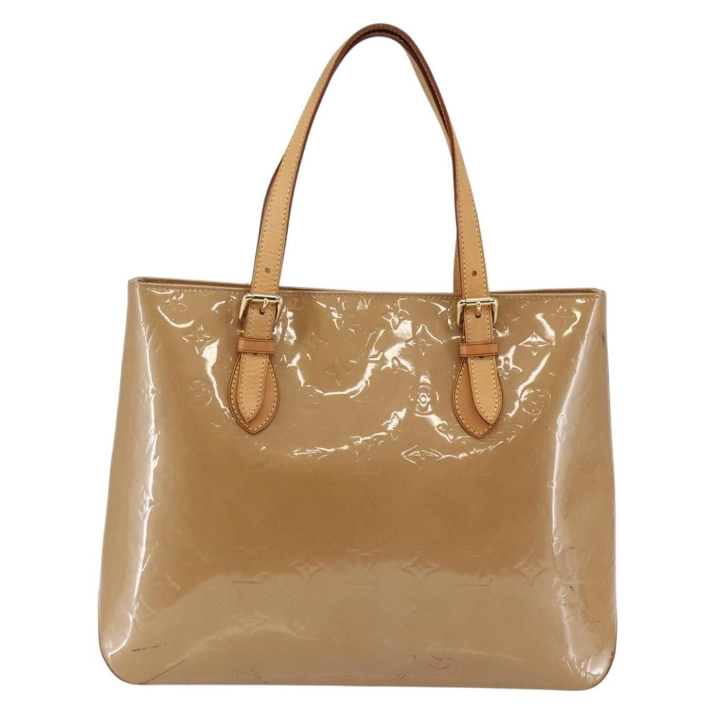 Louis Vuitton Brentwood Handbag Monogram Vernis Brown Patent_Leather Bag (Pre-Owned)