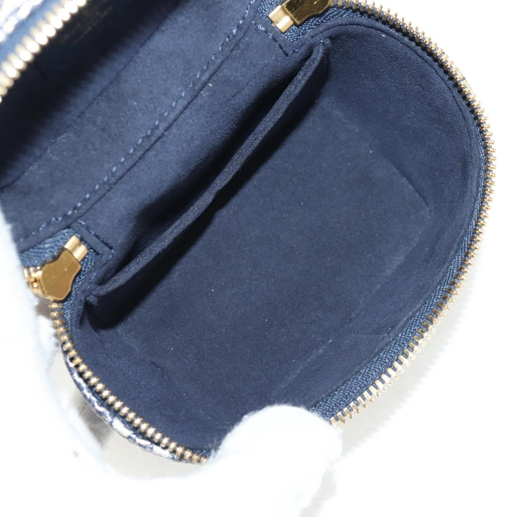 Louis Vuitton Vanity Case Monoglam Jacquard Canvas Navy Canvas Clutche & Pouche Bag (Pre-Owned)
