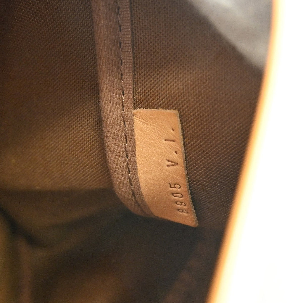 Louis Vuitton Saumur Handbag Monogram Canvas Brown Canvas Shoulder Bag Bag (Pre-Owned)